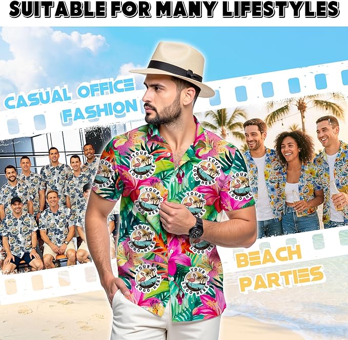Custom Hawaiian Shirt with Face Photo Picture for Men Women Kids Youth Adult, Tropical Personalized Hawaiian Shirts Gift