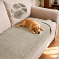H.VERSAILTEX Non Slip Pet Couch Cover Chenille Dog Bed Protector Thick Soft Sofa Slipcover Pet Friendly Washable Couch Cushion Covers for Pets (30" x 53", Island Fossi)