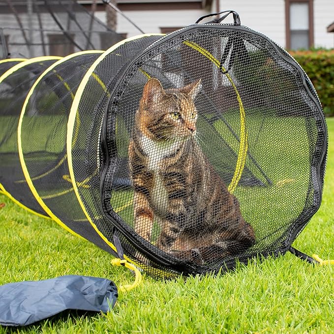 Outback Jack Outdoor Cat Enclosures for Indoor Cats (Portable Tent, Outdoor Cat Tent, Tunnel, and Playhouse) Play Tents for Cats & Small Animals