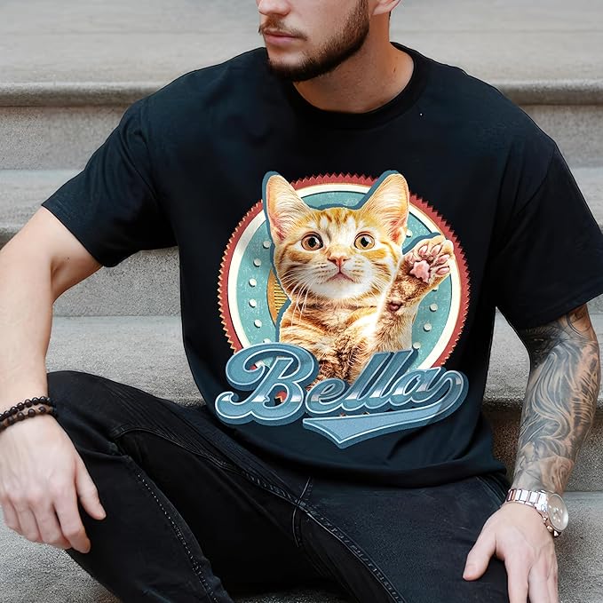 JIX & JOKY Custom Your Own Bootleg Rap Shirts with Dog Faces Custom Pet Shirt for Men Graphic Tshirt Gift Idea for Pet Lovers
