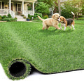 Artificial Grass Rug Indoor Outdoor, 5 x 10FT Fake Grass Turf with Drainage Holes, Realistic Artificial Lawn Rug Dog Pets Mat, Turf Carpet for Garden Lawn Landscape Balcony Patio Backyard Easter Decor