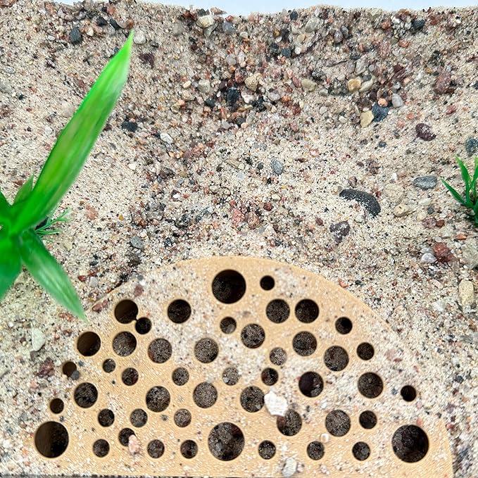 Shrimp Breeding Protector | Shrimp Breeding Cave Aquarium Tunnel | CTWPets (Brown)