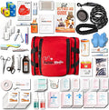 Cat & Dog First Aid Kit - Dog Emergency Kit, Health Supplies & Wound Care -with Thermometer, Bandages for Wounds - Essentials, Travel Bag (Large)