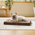 Bedsure Dog Bed Medium Size Dog - Comfy Flat Puppy Beds with Removable Washable Cover, Orthopedic Egg Crate Foam Pet Mat, Suitable for Pet Up to 30 lbs