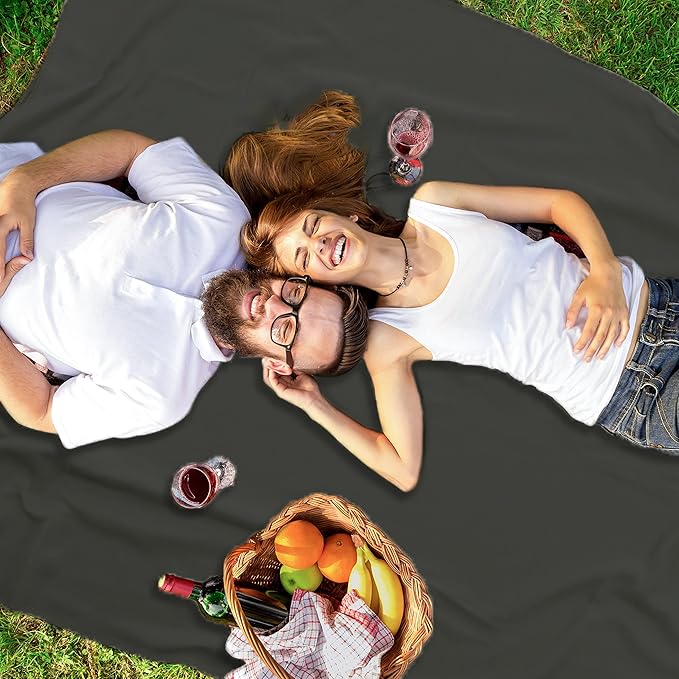 Fleece Throw Blanket Set Bulk for Travel Kids Outdoor Wedding Pet (Black Grey, Pack of 6 50x60 Inches)