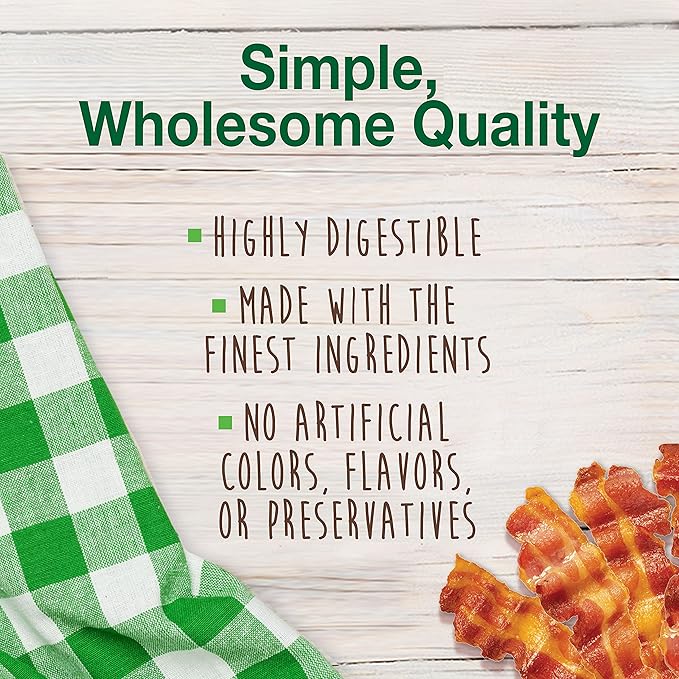 Nylabone Healthy Edibles Natural Dog Chews, Long Lasting Bones for Dogs, Bacon Flavor Dog Treats, X-Large (2 Count)