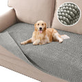 H.VERSAILTEX Plush Chenille Dog Bed Cover Thick Soft Loveseat Cover for 2 Cushion Couch Anti Slip Couch Cover Furniture Protector for Dog, Pet, Cat (35" x 62", Dove)