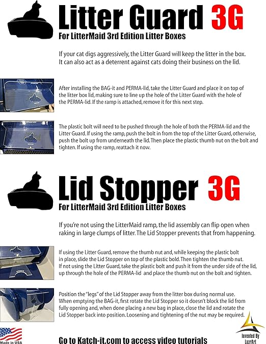 Bag-it 3G, Perma-lid and Permanent Receptacle for Natures Miracle and LitterMaid Litter Boxes (Whole Kitty Caboodle)