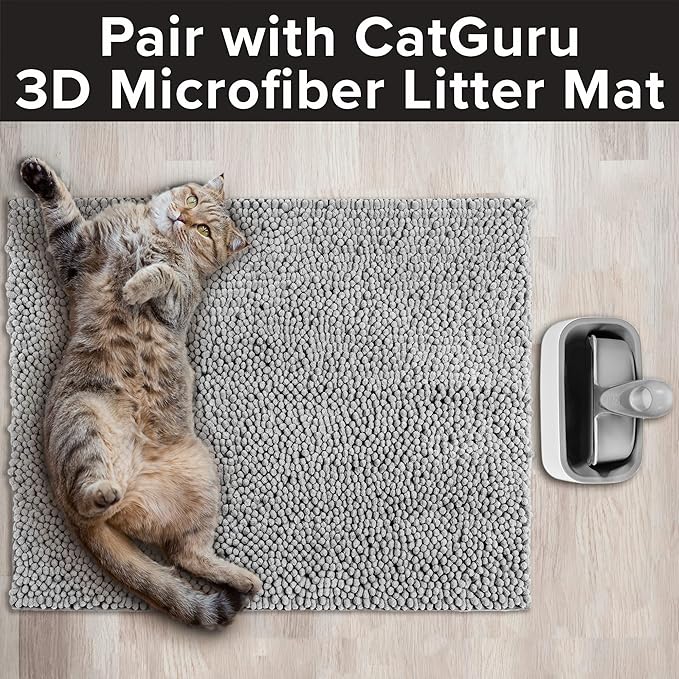 CatGuru Premium Cat Litter Scoop Holder – Heavy-Duty Scooper Storage Caddy, Scoop Stand for Kitty Litter Box, Fits Most Cat Litter Scoops (White)