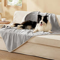 Bedsure Waterproof Dog Blankets for Large Dogs - Large Cat Blanket Washable for Couch Protection, Sherpa Fleece Puppy Blanket, Soft Plush Reversible Throw Furniture Protector, 40"X50", Light Grey