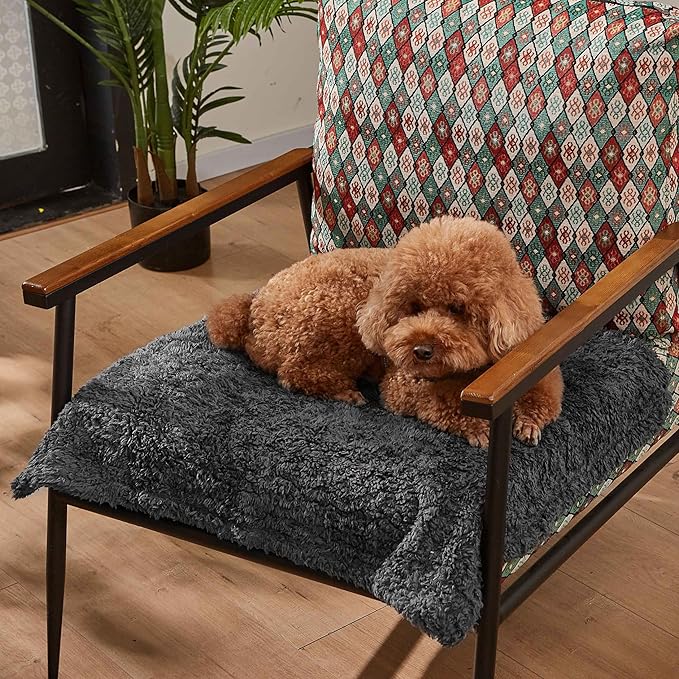Kritter Planet Waterproof Dog Blankets for Small Dogs, Puppy Blankets for Litter, Cat Blankets for Indoor Cats Washable, Reversible Fleece Pet Mat for Crates, Car Seats, and Furniture