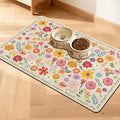 Pet Feeding Mat for Floors Waterproof Dog Mat for Food and Water Absorbent Quick Dry Non Slip mat for Cat Bowls