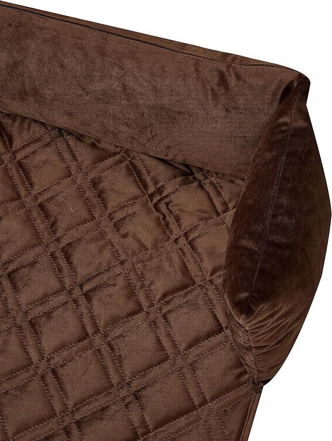 Brilliant Sunshine Premium Calming Dog Bed Mat, Silky Velvet, Removable Washable Cover, Cushion Protector and Couch Covers for Dogs, Pets, Cats, Small, Chocolate