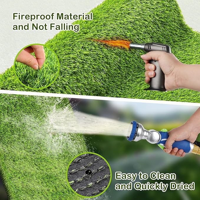 Artificial Grass, Professional Dog Grass Mat, Potty Training Rug and Replacement Turf Outdoor Rug Patio Lawn Decoration, Easy to Clean with Drainage (39.4 x 19.7 inch)