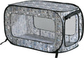 Beatrice Home Fashions Portable, Collapsible, Pop Up Kennel Travel Cat and Dog Crate, 32.5" L x 19.5" W x 19.5" H, Tail Waggers