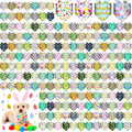 Aliceset 180 Pack Easter Dog Bandana Bulk, Easter Bandanas for Dog, Washable Adjustable Pet Triangle Scarf Bib for Small Medium Large Puppy Holiday Costumes Accessories