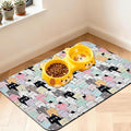 Pet Feeding Mat for Floors Waterproof Dog Mat for Food and Water Absorbent Quick Dry Non Slip mat for Cat Bowls
