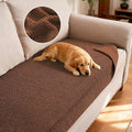 H.VERSAILTEX Non Slip Pet Couch Cover Chenille Dog Bed Protector Thick Soft Sofa Slipcover Pet Friendly Washable Couch Cushion Covers for Pets (30" x 53", Caramel)