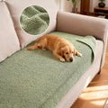 H.VERSAILTEX Non Slip Pet Couch Cover Chenille Dog Bed Protector Thick Soft Sofa Slipcover Pet Friendly Washable Couch Cushion Covers for Pets (30" x 70", Sage)