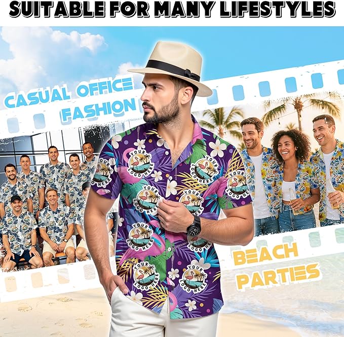Custom Hawaiian Shirt with Face Photo Picture for Men Women Kids Youth Adult, Tropical Personalized Hawaiian Shirts Gift