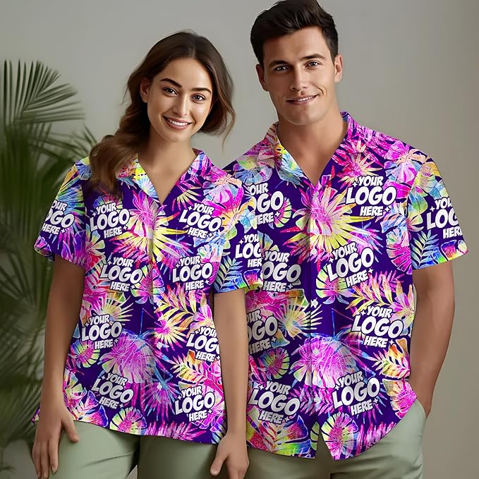 Custom Hawaiian Shirt with Face Photo Picture for Men Women Kids Youth Adult, Tropical Personalized Hawaiian Shirts Gift