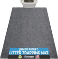 Drymate Cat Litter Box Mat, Litter Trapping Mat, Waterproof, Urine-Proof, Absorbent, Machine Washable, Soft on Paws, Contains Mess, Protects Floors, Kitten Supplies, Grey, 36x47 Jumbo XXL