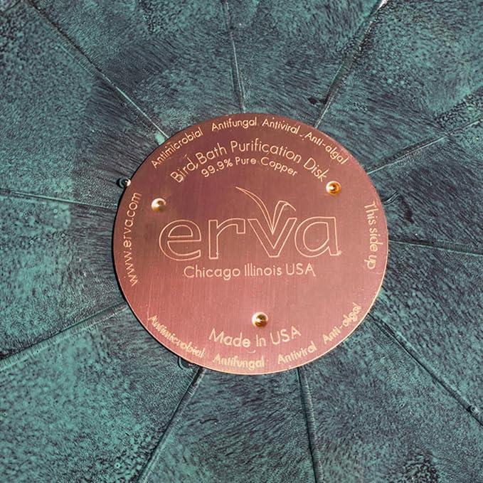 Erva Copper Bird Bath Purification Disk - Made in USA