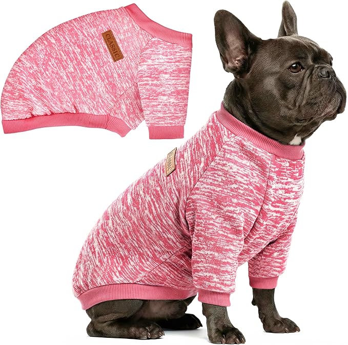 1 Pc Dog Sweaters for Small Dogs Girl Boy Winter Fleece Clothes Warm Soft Dog Sweatshirt Outfit for Dogs Cats Pet Apparel