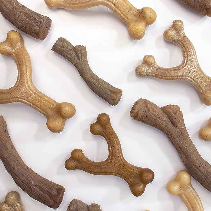 Nylabone Gourmet Style Wishbone Strong Chew Toy for Dogs, Chicken Flavor, Large - Up to 50 lbs, 1 Count