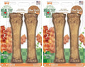 Nylabone Healthy Edibles Natural Dog Chews, Long Lasting Bones for Dogs, Roast Beef & Chicken Flavor Dog Treats, X-Large (4 Count)
