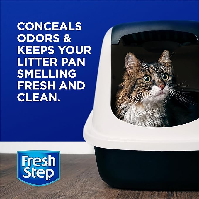 Fresh Step Cat Litter Crystals Deodorizer, Non Toxic Odor Neutralizing Crystals for Litter Boxes that Help Control Smells and Keep Home Areas Fresh, Fresh Scent, 15 Ounce - 12 Pack