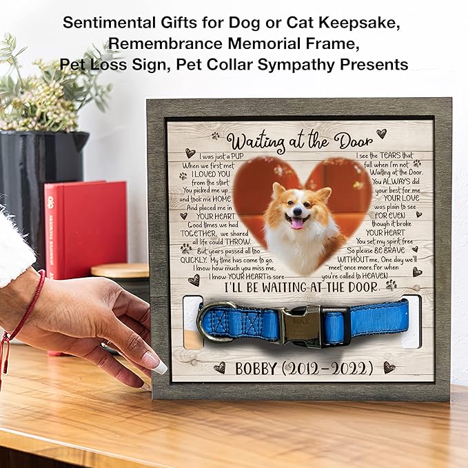 Personalized Pet Memorial Gifts Dog Memory Gifts Cat Memorial Frame Dog Died Sympathy Gift Pet Memorial Plaques Personalized For Pet That Passed Cat Picture Frame Best