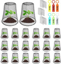 20 Pcs 6.8"×7.4" (Multiple Sizes/Quantities Available) Seedling Plant Protectors from Animals, Chicken Wire Plant Cage Garden Cloche to Protect Plants Vegetables from Rabbits Squirrels Chicken ﻿