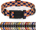 Dog Collar, Classical Indian Spirit Boys Girls Puppy Collar for Small Medium Large Dogs, Adjustable Soft Indian Pet Collar with Safety Buckle for Male Females(Navy Blue,XL)