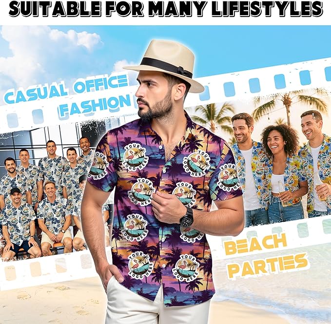 Custom Hawaiian Shirt with Face Photo Picture for Men Women Kids Youth Adult, Tropical Personalized Hawaiian Shirts Gift