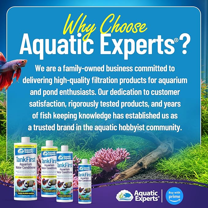 TankFirst Complete Aquarium Water Conditioner - Fish Water Conditioner, Instantly Removes Chlorine, Chloramines, and detoxifies Ammonia from Fish Tank (TankFirst Regular, 500 ml)
