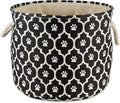 Bone Dry Pet Storage Collection Lattice Paw Print, Black, Small Round