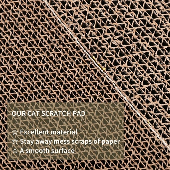 8 Packs cat Scratch pad Toys Reversible cat Scratching Post Cardboard cat scratchers for Indoor Cats Sleep Play and Grind Claws