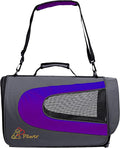Pawer 18” x 11”x 11” Soft-Sided Foldable Airline Approved Pet Carrier for Cat, Puppy and Small Dog, Washable 600D Oxford Fabric, with Handle and Strap for Carry, Multiple Colors Available