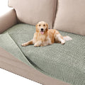 H.VERSAILTEX Plush Chenille Dog Bed Cover Thick Soft Sofa Cover for 3 Cushion Couch Anti Slip Couch Cover Furniture Protector for Dog, Pet, Cat (35" x 74", Sea Foam)