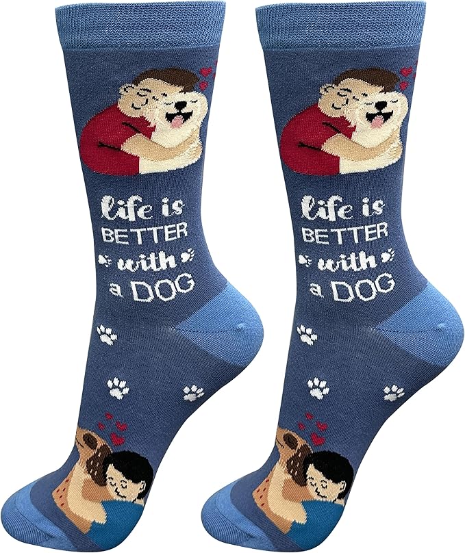 E&S Pets Pet Lover Socks - Dog & Cat Socks - Unisex Novelty Gifts