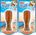 Hartz Chew ‘n Clean Chew Toy and Treat in One Chicken Flavored Drumstick Dog Toy, Small (Pack of 2)