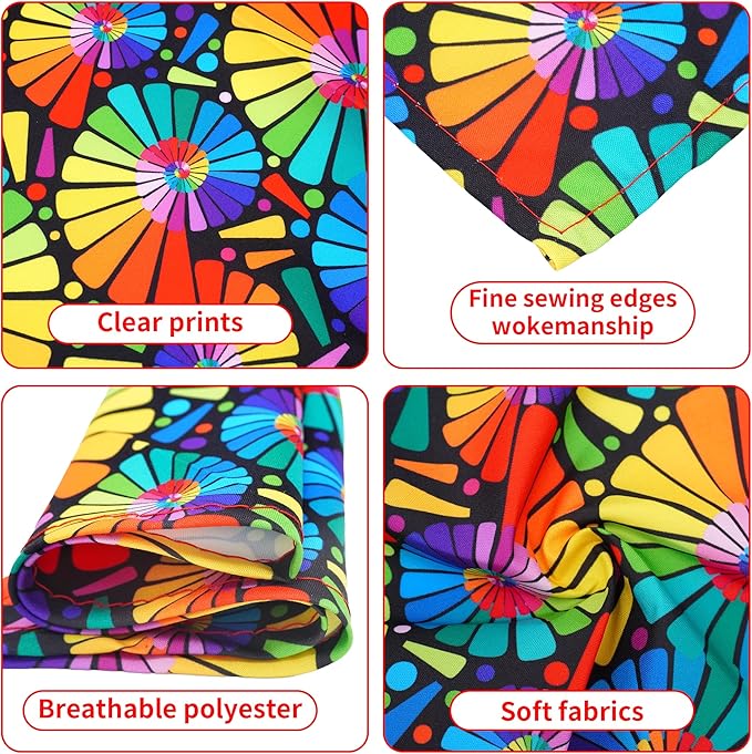 30 Pack Pride Dog Bandanas Bulk for Small Dogs Kittens Breed 18 Inch Rainbow Dog Bandanas XS Puppy Doggy LGBT Dogs Bandana Grooming S