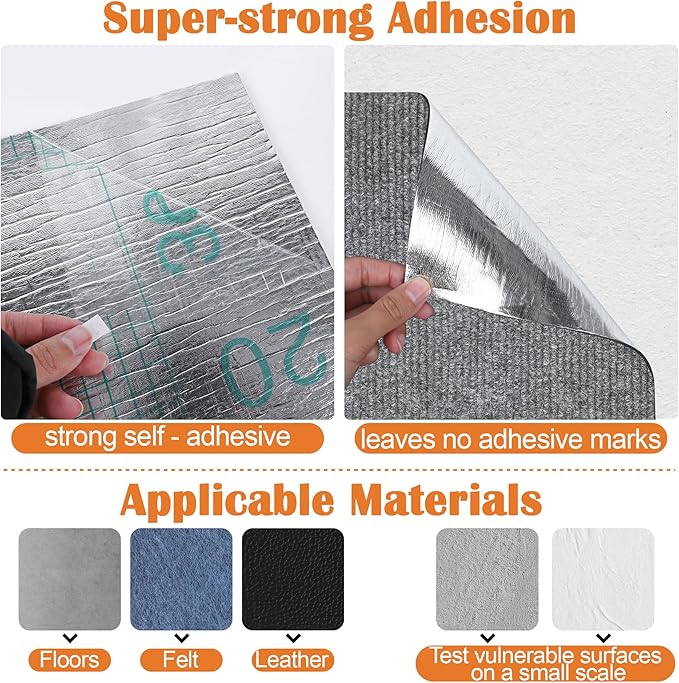 Cat Scratch Furniture Protector - 158" x 13.8" Trimmable Self-Adhesive Cats Claws Scratch Pads, DIY Cat Climbing Couch Protector for Scratch Post Cat Tree Replacement Indoor (Light Gray)