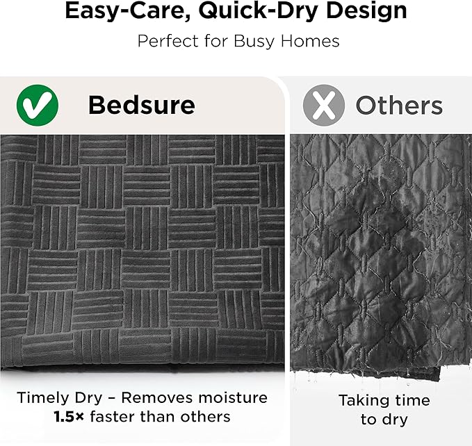 Bedsure Waterproof Couch Cover for Dogs Washable - Waterproof Blanket for Large Dogs Couch Sofa Cozy, Lightweight Furniture Protector for Pet Cat Quick Drying Puppy, Charcoal, 40x50IN