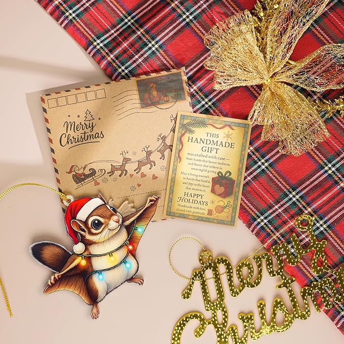 Cute Squirrel Ornaments for Christmas Tree, Squirrel Gifts for Women, Funny Animal Christmas Ornaments, Holiday Decorations for Tree, Secret Santa Exchange Present