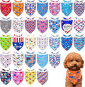 30 Pack 4th of July Dog Bandanas Bulk for Small Dogs Kittens Breed 18 Inch Patriotic Dog Bandanas XS Puppy Doggy Independence Day Dogs Bandana Grooming S