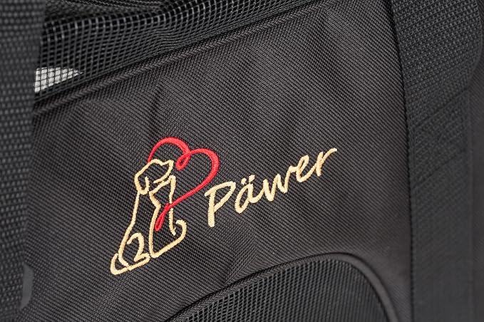 Pawer Soft-Sided Pet Carrier for Cat and Small Dog,Black Color,Medium Size,Washable 600D Oxford Cloth Airline Approved Travel Tote,with 2 Mesh Opens and a Strap for Carry,Multiple Colors Available