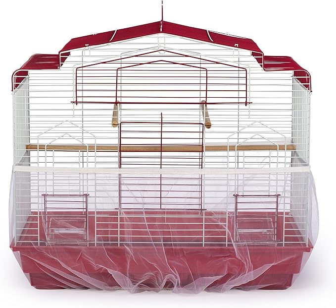 Prevue Pet Products 822W Mesh Bird Seed Catcher, White, Large/13