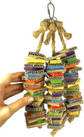 Birds LOVE Chew-Tastic Triple Tower Bird Cage Toy Shredded - Small Bird Toy for Green Cheek Conures Sun Conures Caiques Senegals Quakers and Similar Small Sized Parrots